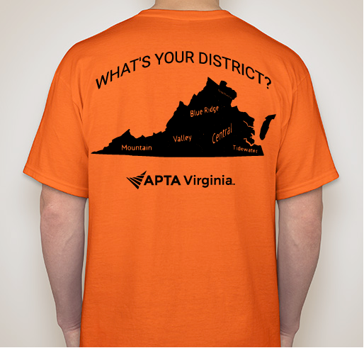 Virginia Physical Therapy Association Student SIG Fundraiser Fundraiser - unisex shirt design - back