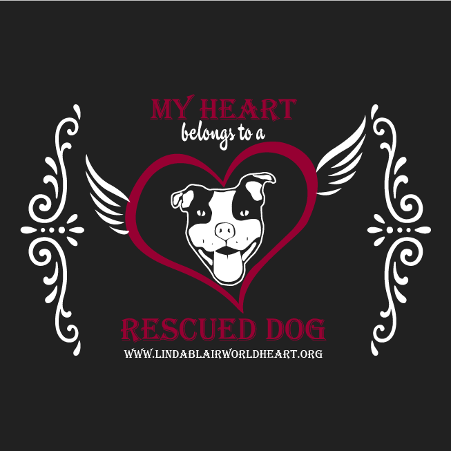Linda Blair Worldheart Holiday Dog Rescue Fundraiser shirt design - zoomed