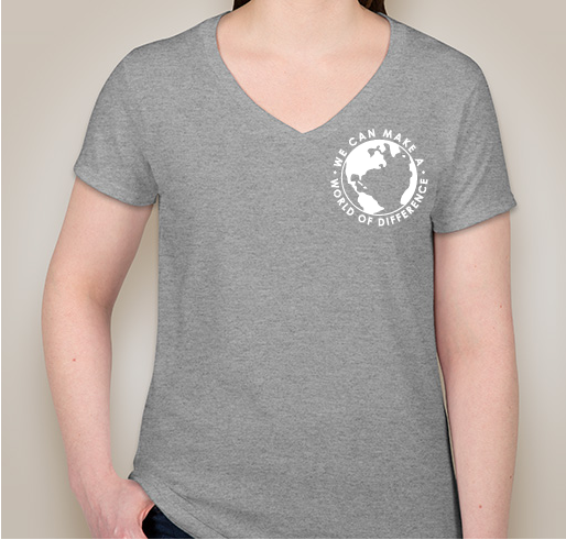 We can make a world of difference Fundraiser - unisex shirt design - front