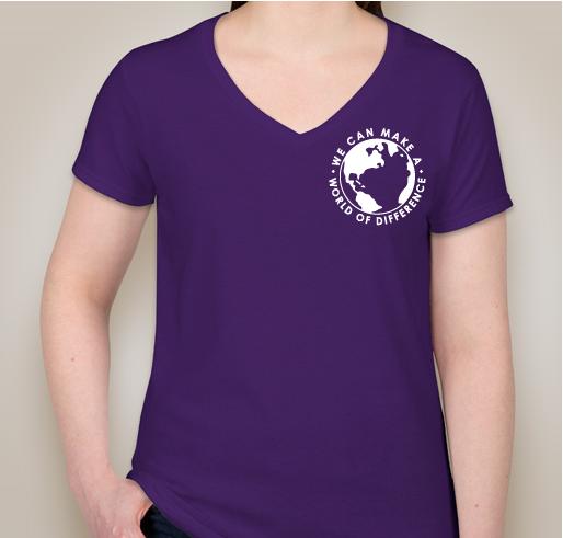 We can make a world of difference Fundraiser - unisex shirt design - front