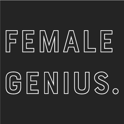 FEMALE GENIUS. FOR DELIVERY ORDERS. shirt design - zoomed