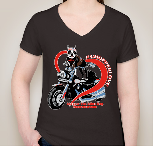 Helping Chopper continue sharing his Chopper Love Fundraiser - unisex shirt design - front