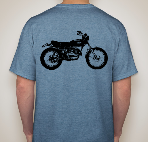 Vintage Yamaha Enduro Fans Fundraiser - unisex shirt design - back