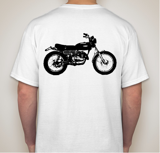 Vintage Yamaha Enduro Fans Fundraiser - unisex shirt design - back