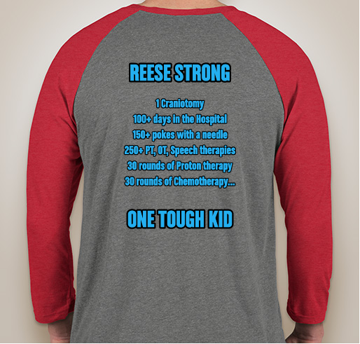 Join Team Reese! Fundraiser - unisex shirt design - back