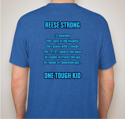 Join Team Reese! Fundraiser - unisex shirt design - back
