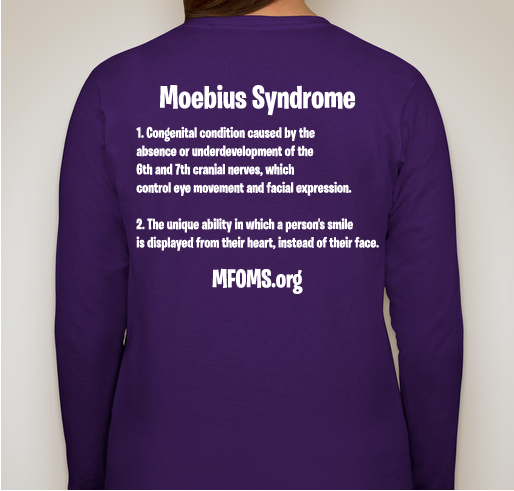 Moebius Syndrome Awareness Day Fundraiser - unisex shirt design - back