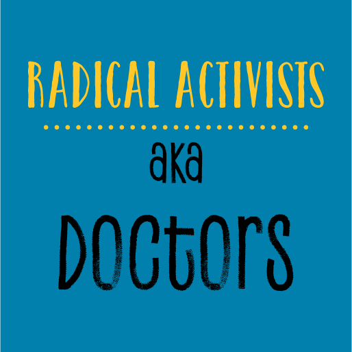 "Radical activists" fighting for flu vaccines for immigrants! shirt design - zoomed