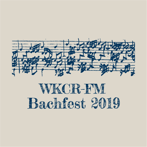 WKCR-FM Bachfest T-shirt shirt design - zoomed