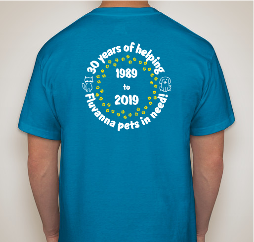 FSPCA 30th Anniversary! Fundraiser - unisex shirt design - back