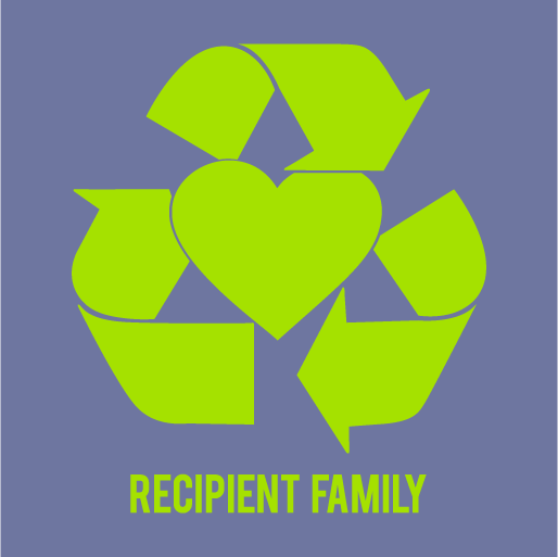 Transplant Tees: Recipient Family shirt design - zoomed