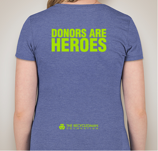 Transplant Tees: Liver Recipient Fundraiser - unisex shirt design - back