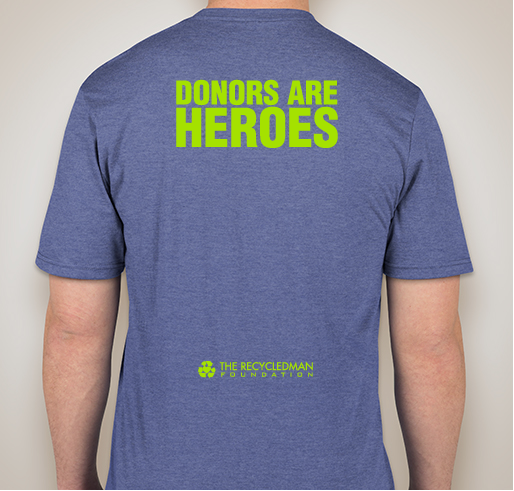 Transplant Tees: Liver Recipient Fundraiser - unisex shirt design - back