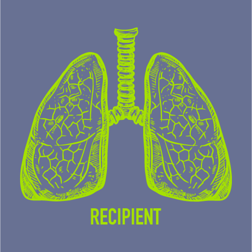 Transplant Tees: Lung Recipient shirt design - zoomed