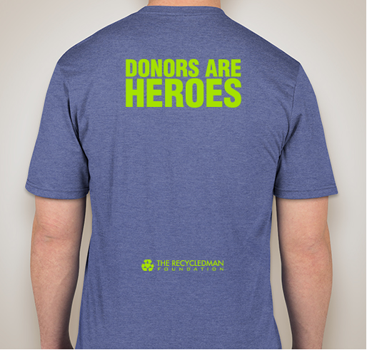 Transplant Tees: Heart Recipient Fundraiser - unisex shirt design - back