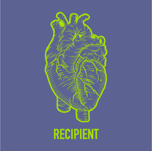 Transplant Tees: Heart Recipient shirt design - zoomed
