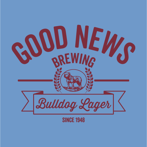 Good News Brewing for Lone Star Bulldog Club Rescue shirt design - zoomed