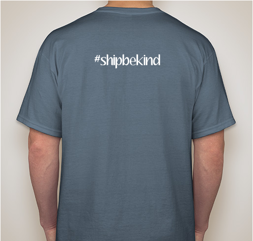 #shipbekind Fundraiser - unisex shirt design - back