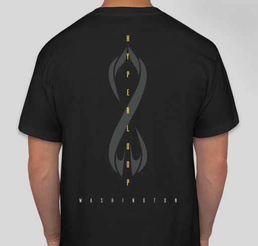 Hyperloop T-shirt Fundraiser - unisex shirt design - back