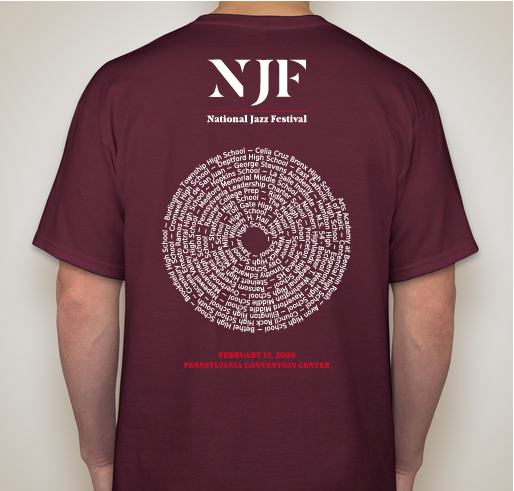 National Jazz Festival Fundraiser - unisex shirt design - back