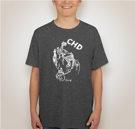 CHD Awareness PERSEVERANCE shirt design - zoomed