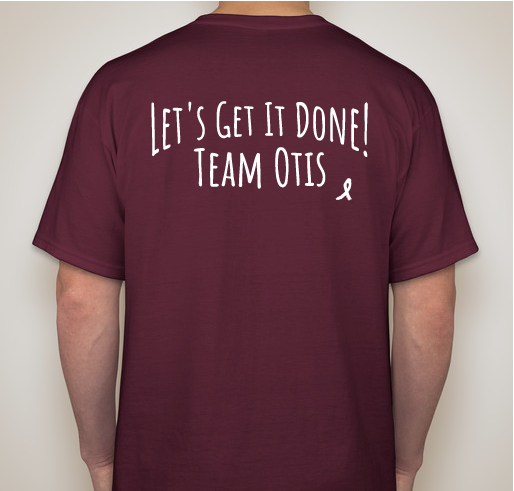 Jason (Otis) Johnson's fight against ACC -- Adenoid Cystic Carcinoma Fundraiser - unisex shirt design - back