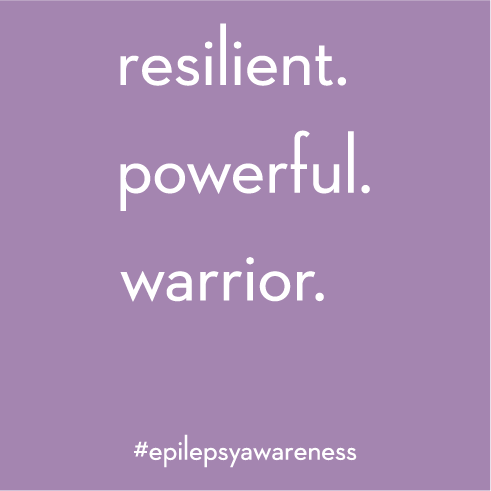 Epilepsy Awareness - Amelia Hopper shirt design - zoomed