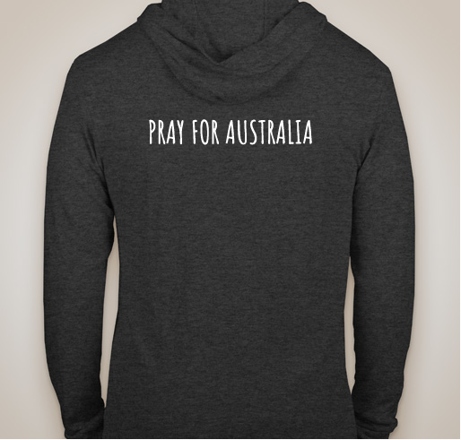 Pray for Australia Fundraiser - unisex shirt design - back