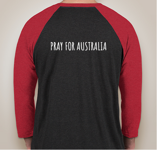 Pray for Australia Fundraiser - unisex shirt design - back