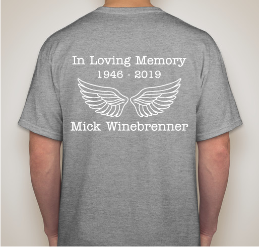 Mick Winebrenner Memorial T-Shirt Sale Fundraiser - unisex shirt design - back