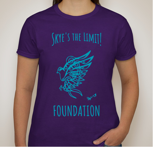 Anniversary Celebration.... Skye's the Limit! Foundation, Spreading Our Wings Fundraiser - unisex shirt design - front