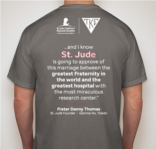 St. Jude Founder’s Day T-shirt Fundraiser Fundraiser - unisex shirt design - back