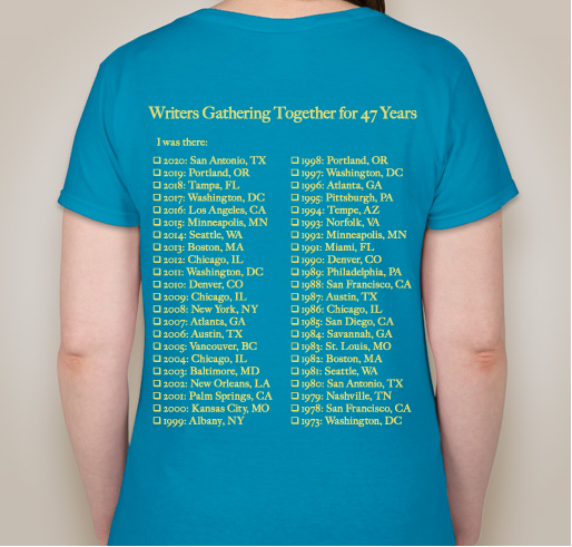 #AWP20 - Bluebonnet-Mockingbird Fundraiser - unisex shirt design - back