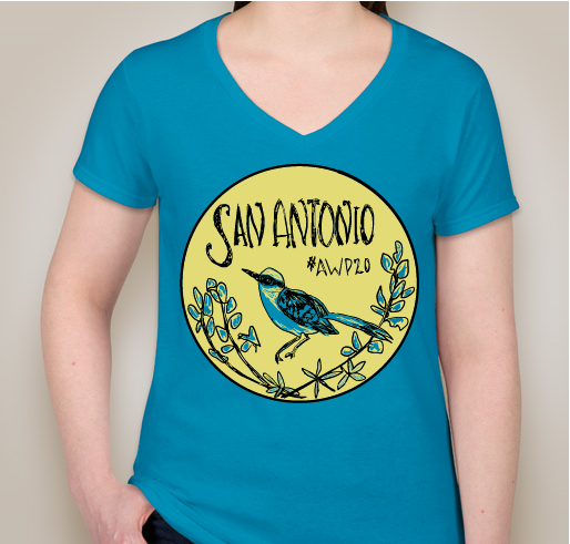#AWP20 - Bluebonnet-Mockingbird Fundraiser - unisex shirt design - small