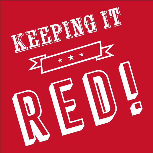 Keeping it Red w/ new logo shirt design - zoomed