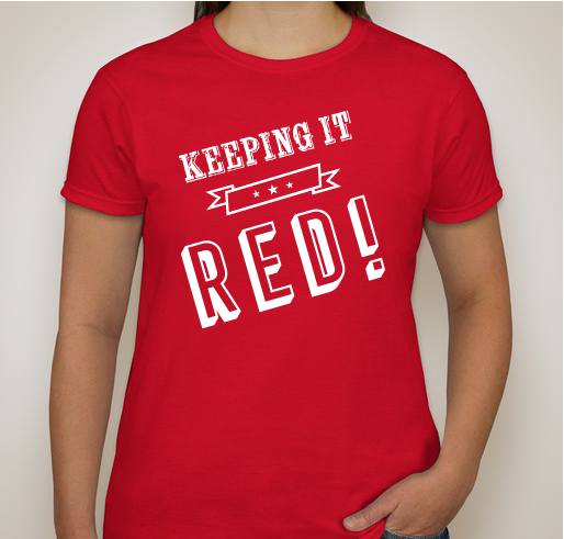 Keeping it Red w/ new logo Fundraiser - unisex shirt design - front