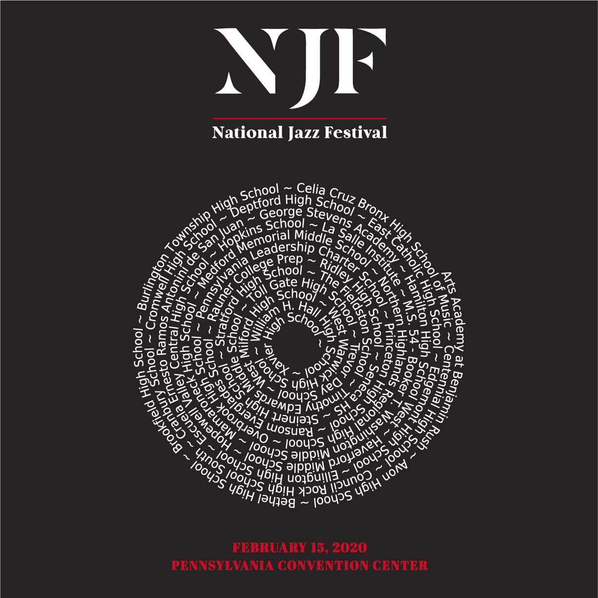 National Jazz Festival shirt design - zoomed