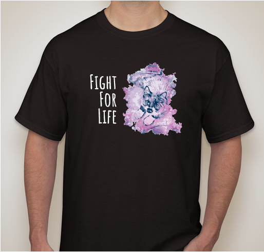 Funding treatment for shelter cats with FIP Fundraiser - unisex shirt design - front