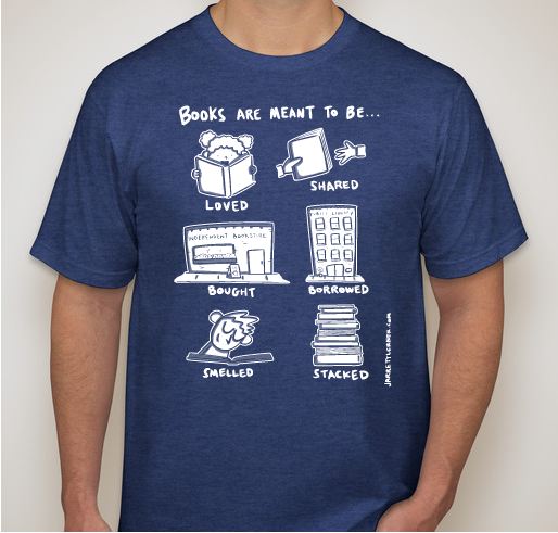 Books are meant to be... Fundraiser - unisex shirt design - small