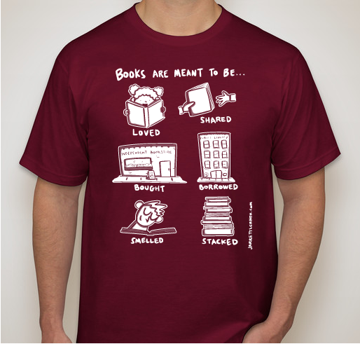 Books are meant to be... Fundraiser - unisex shirt design - small