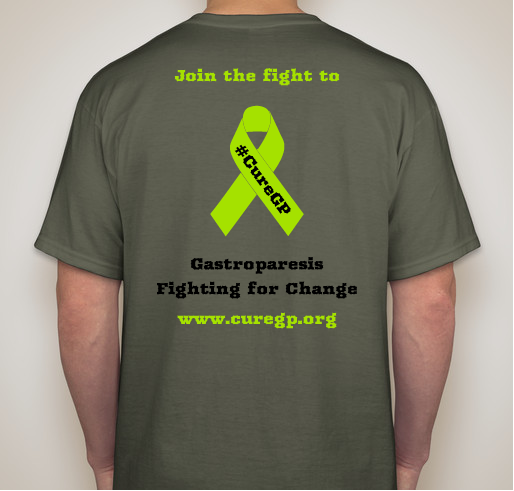 Gastroparesis: Fighting For Change - War on GP Fundraiser - unisex shirt design - back