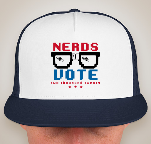 NerdsVote – Limited Edition 8-bit Hat Fundraiser - unisex shirt design - front