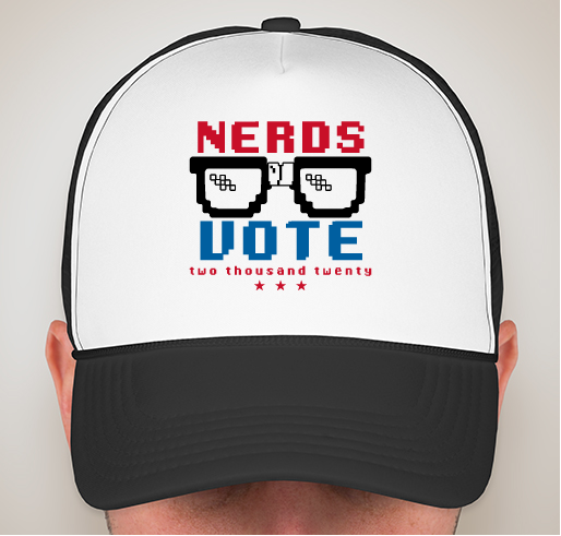 NerdsVote – Limited Edition 8-bit Hat Fundraiser - unisex shirt design - front