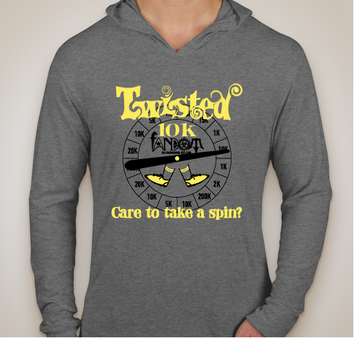 Twisted 10k Fundraiser - unisex shirt design - front