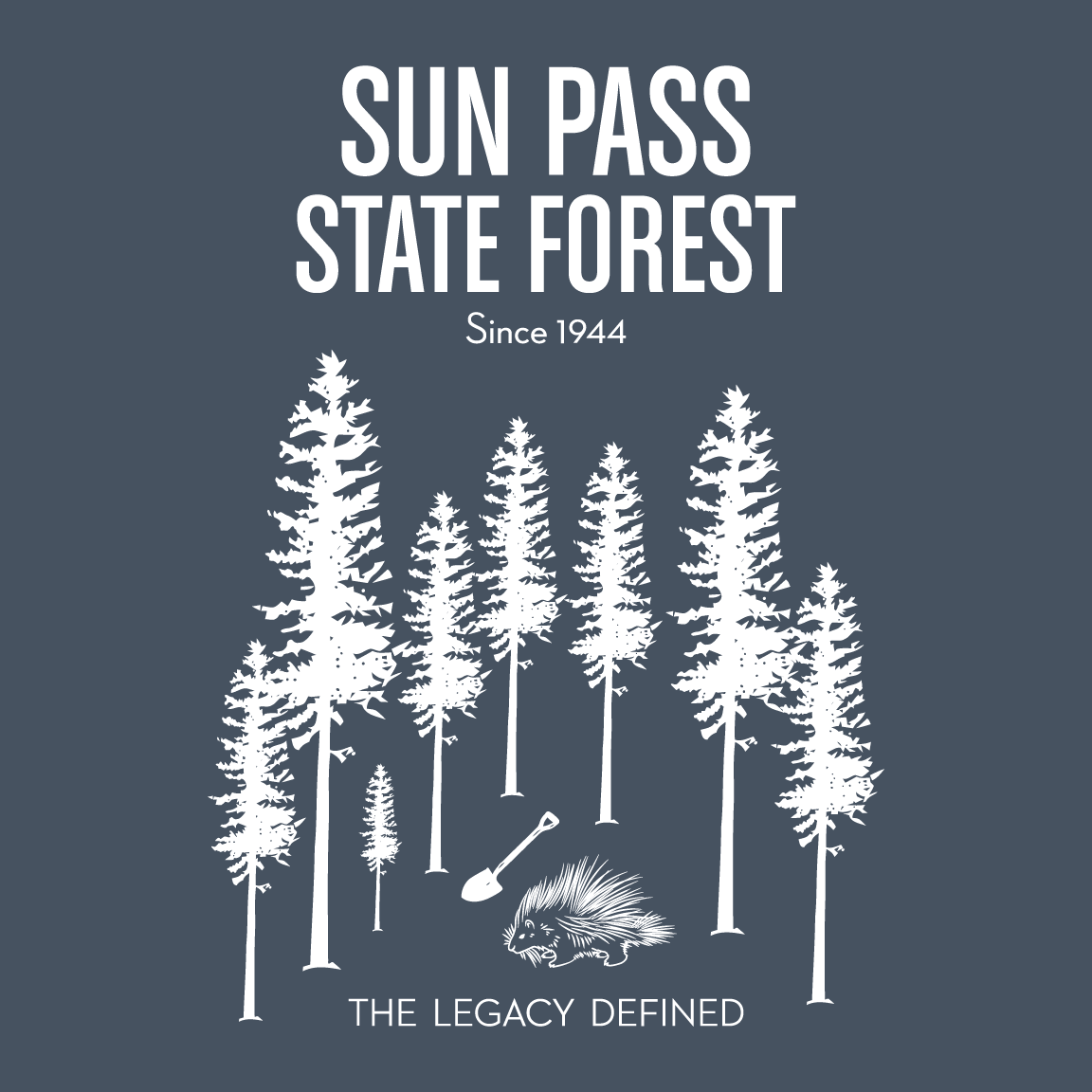 Klamath County Food Bank - Sun Pass State Forest shirt design - zoomed