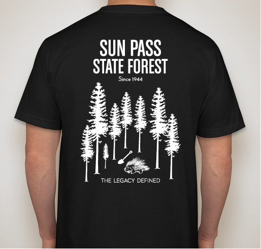 Klamath County Food Bank - Sun Pass State Forest Fundraiser - unisex shirt design - back