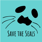 Save the Seals shirt design - zoomed