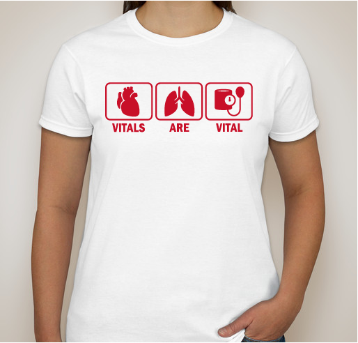 #VitalsAreVITAL Fundraiser - unisex shirt design - front