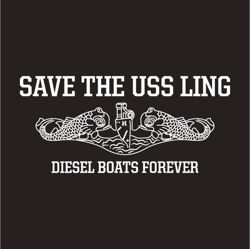 Save the USS Ling shirt design - zoomed