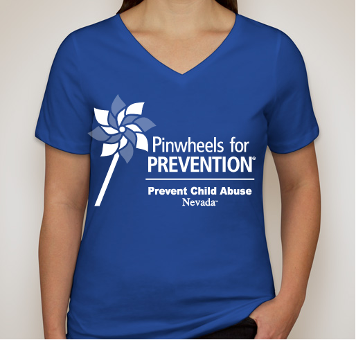 Pinwheels for Prevention 2020 - Go Blue Nevada! Fundraiser - unisex shirt design - front